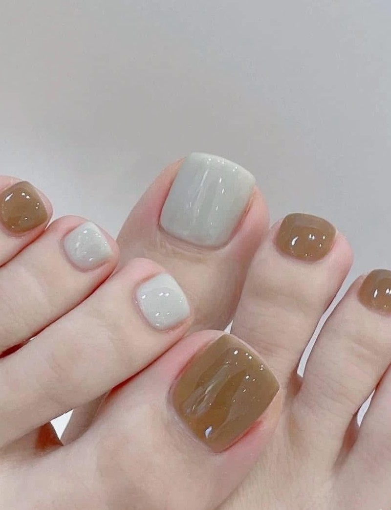 nail chân trơn sang trọng