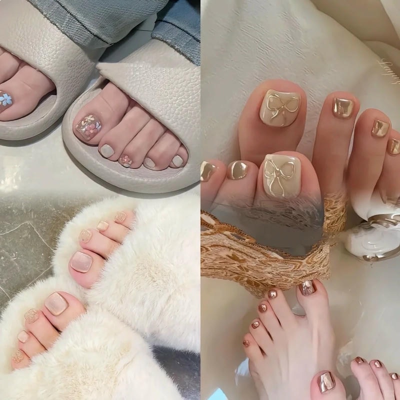 nail chân trung tuổi dự tiệc