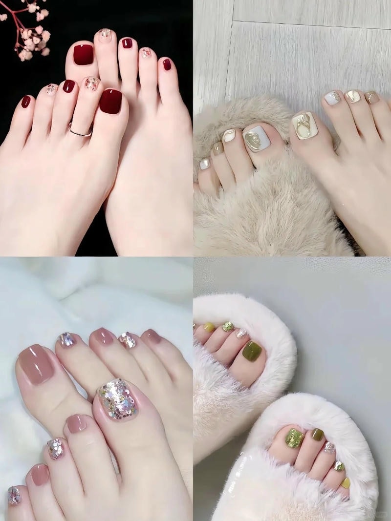 nail chân trung tuổi phù hợp công sở