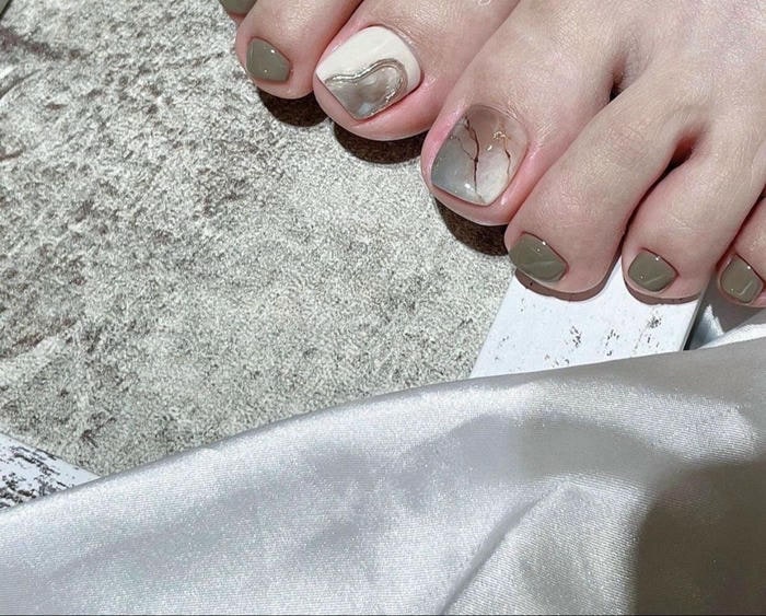 nail chân vân đá đẹp