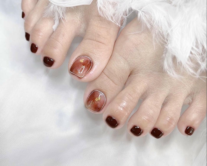 nail chân vân đá hot trend