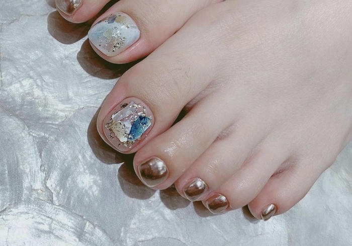 nail chân vân đá tinh tế