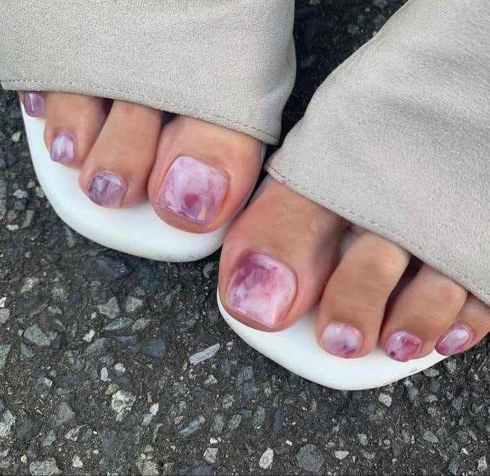 nail chân vân đá trẻ trung