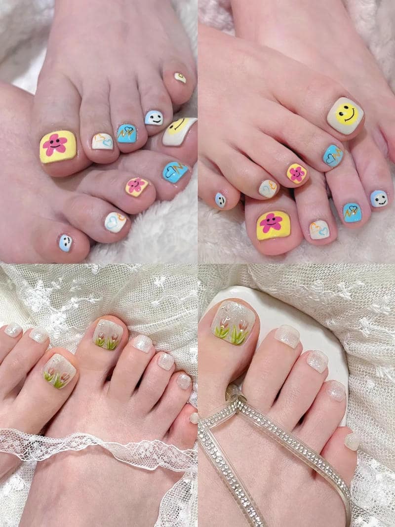 nail cute sang
