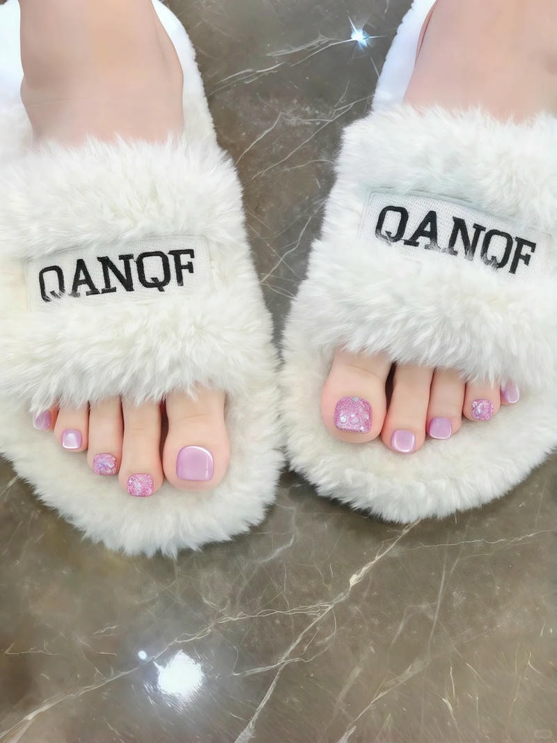 nail móng tím pastel