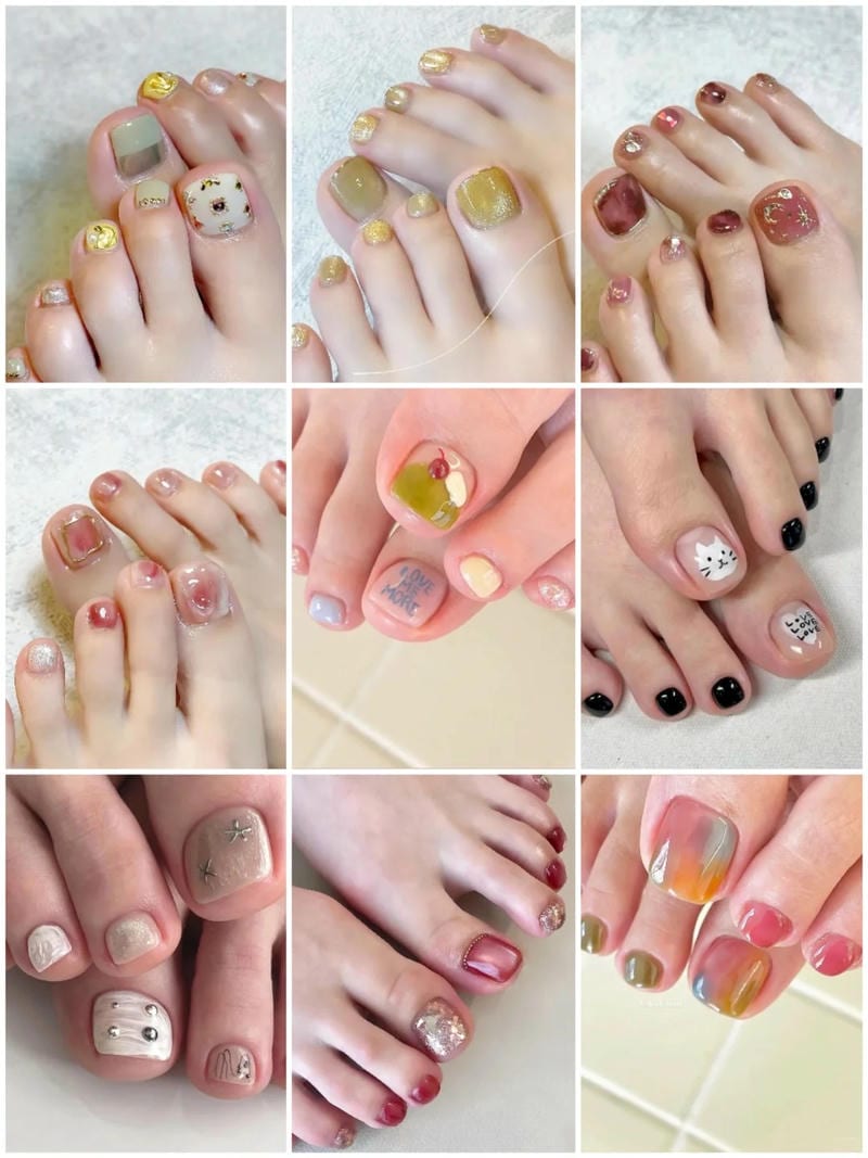 nail nhiều màu sắc đẹp