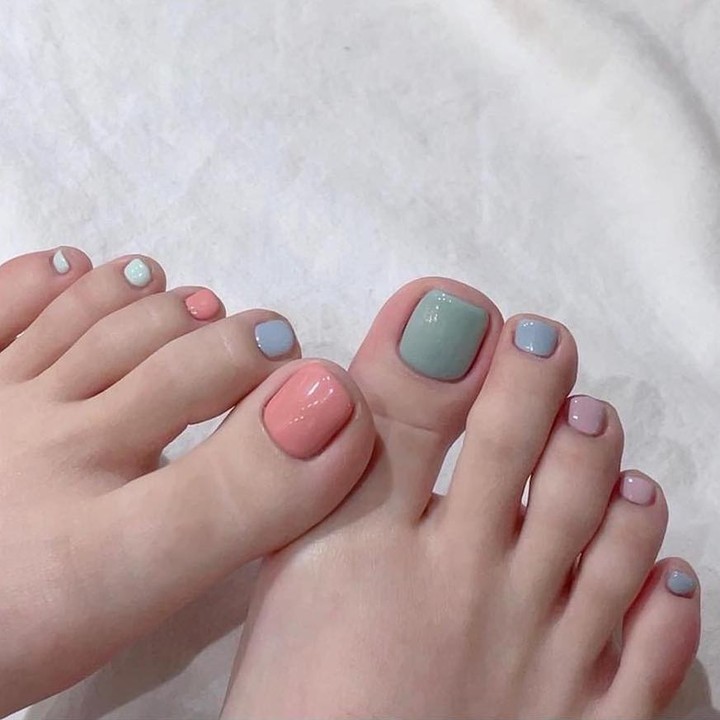 nail nhiều màu sắc lấp lánh