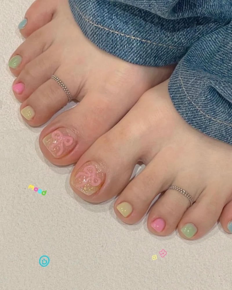 nail nhiều màu sắc nổi bật