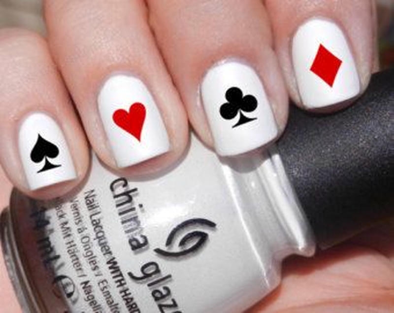 nail tay bộ bài mini