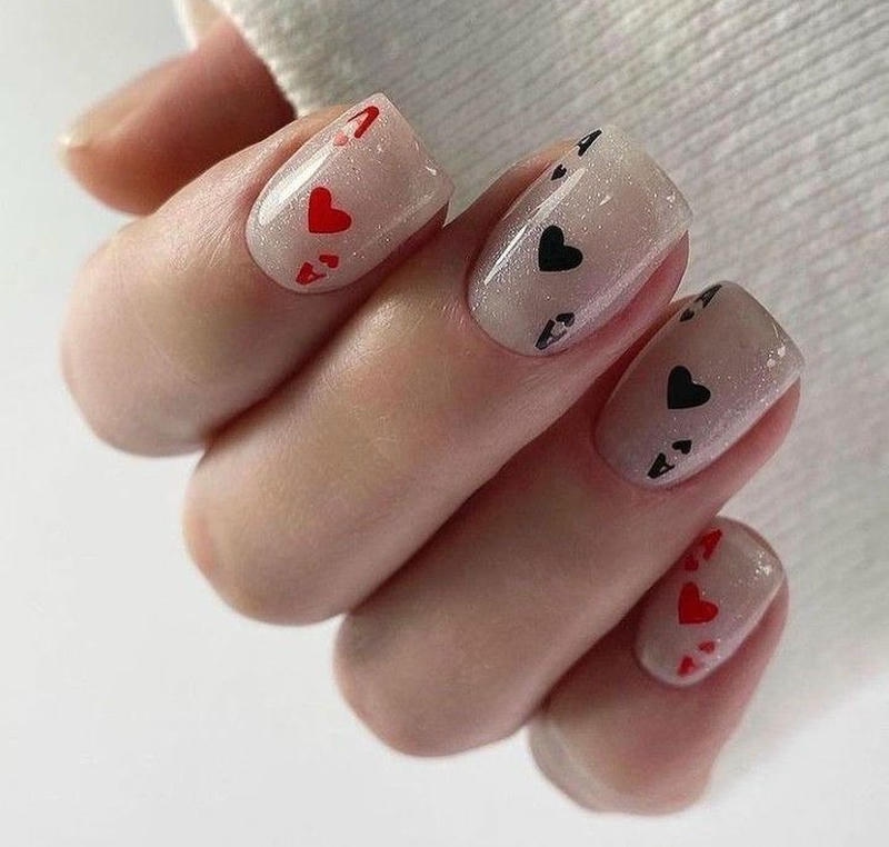 nail tay bộ bài nổi bật cực hot