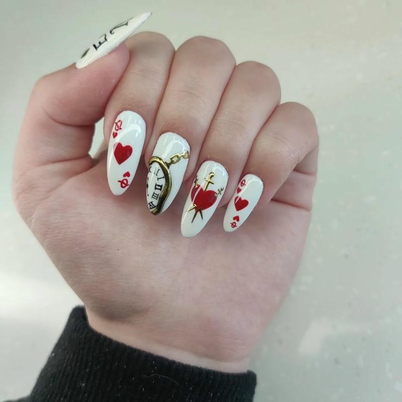 nail tay bộ bài nổi bật