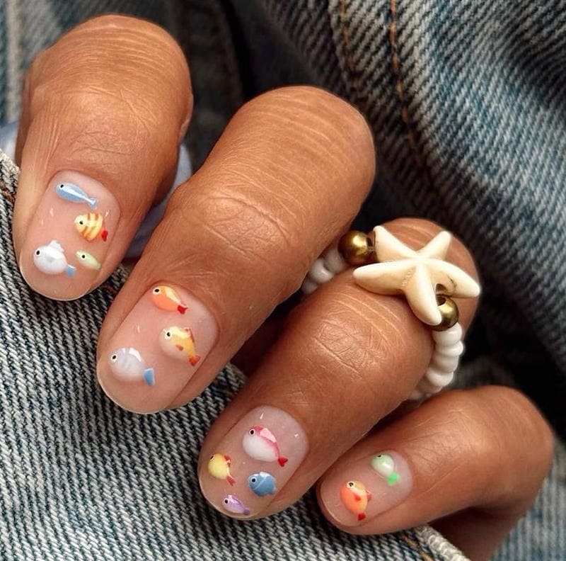 nail tay hình con vật cực ngộ nghĩnh