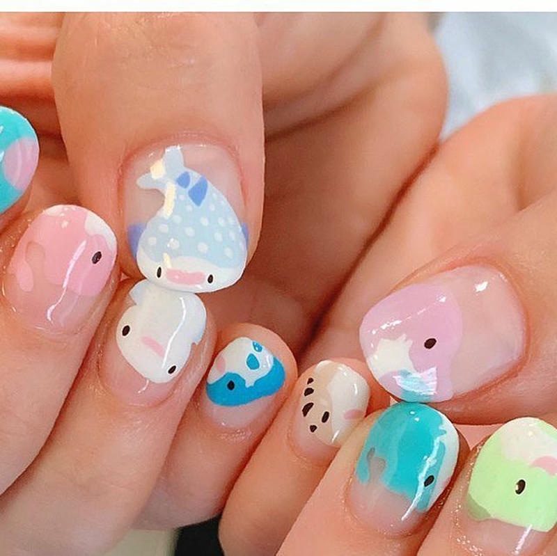 nail tay hình con vật độc đáo