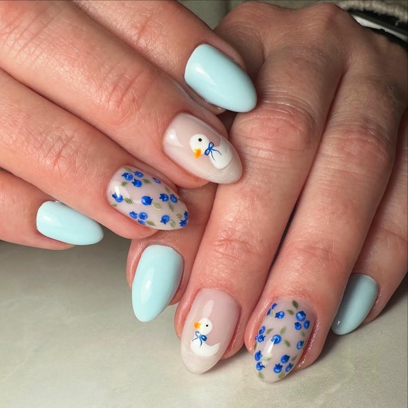 nail tay hình con vật hoạt hình