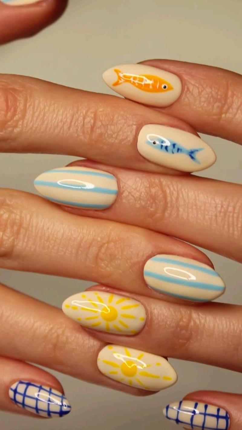 nail tay hình con vật mới nhất