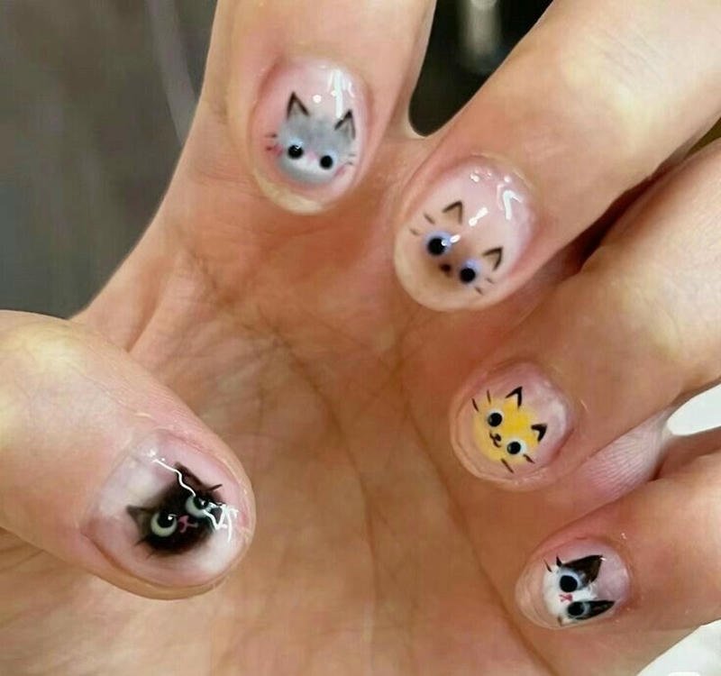 nail tay hình con vật sang chảnh