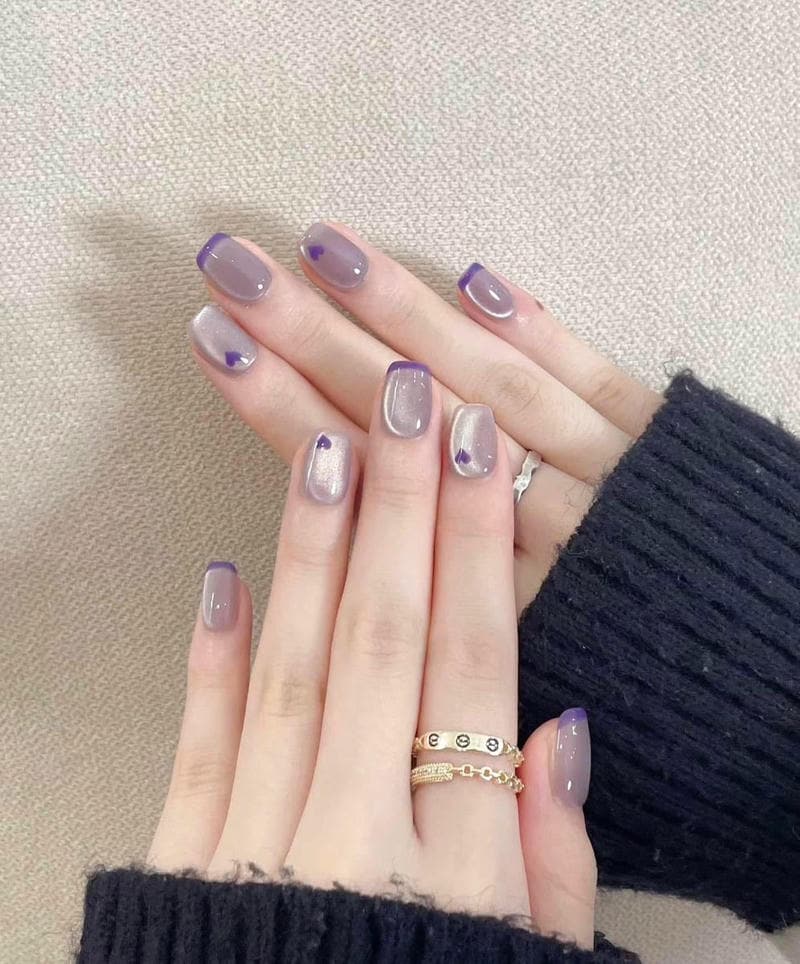 nail tay mắt mèo cực đẹp