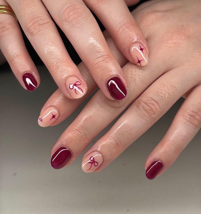 nail tay màu nude quý phái