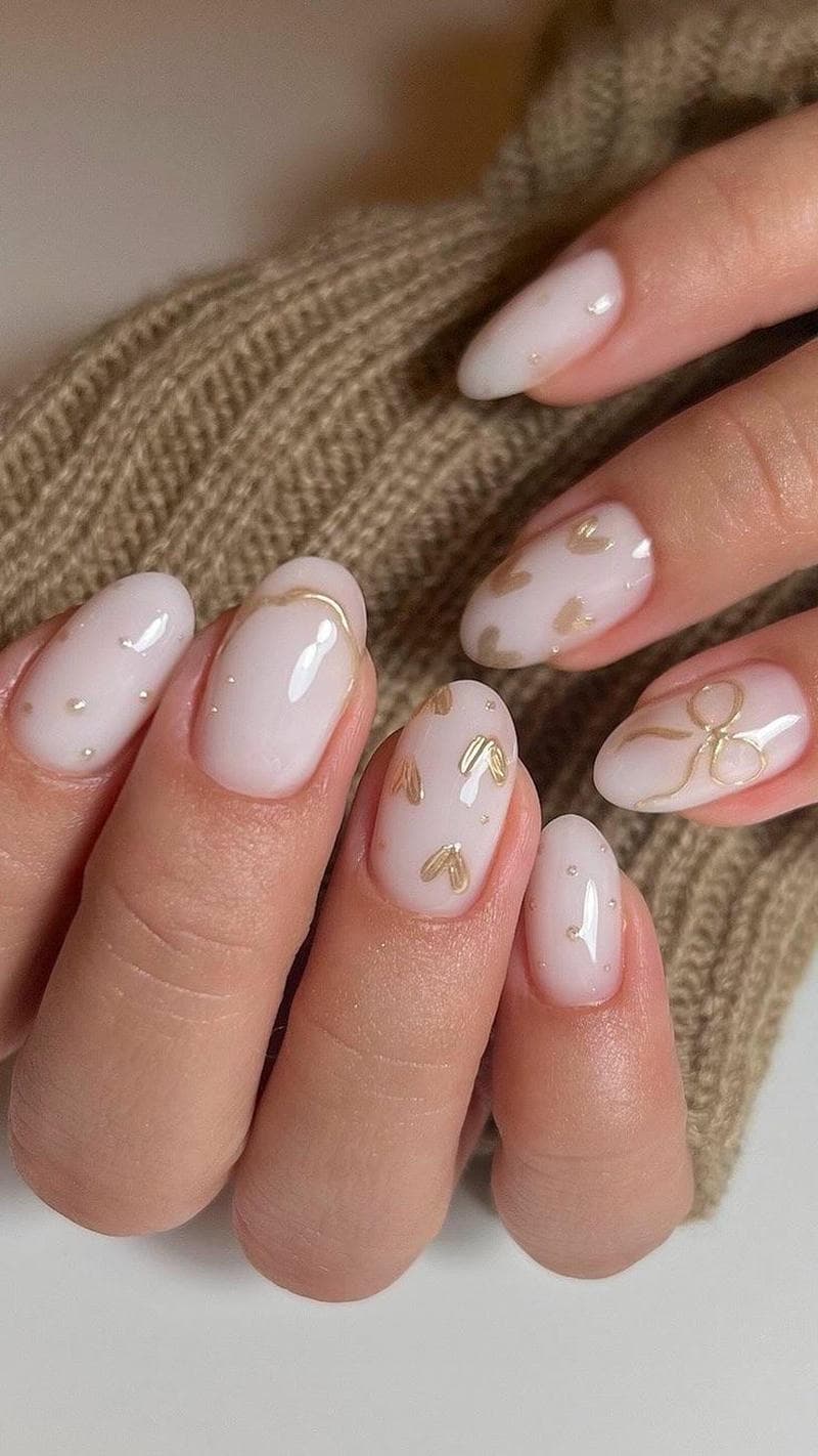 nail tay màu trắng cá tính