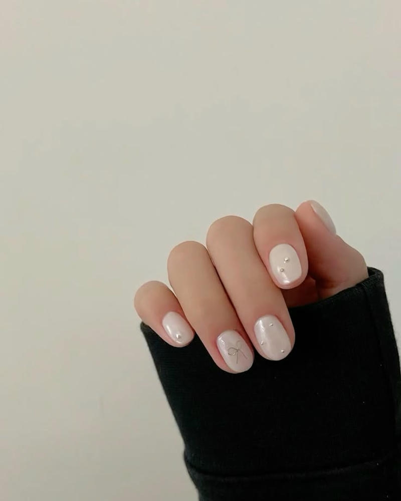 nail tay màu trắng cực lạ