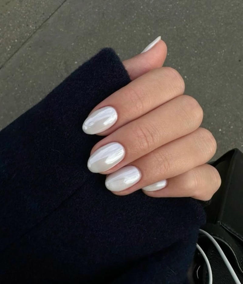 nail tay màu trắng cực sang