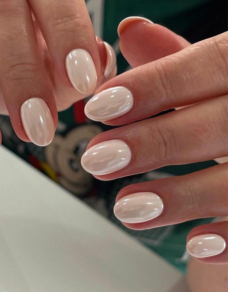 nail tay màu trắng gu thẩm mỹ đẹp