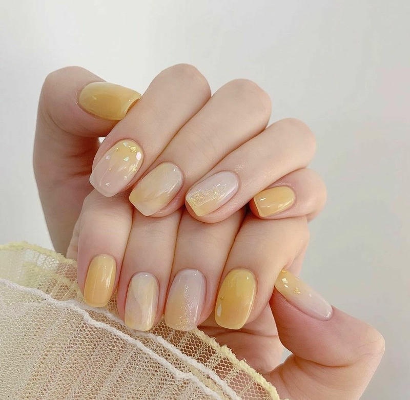 nail tay móng vuông công sở