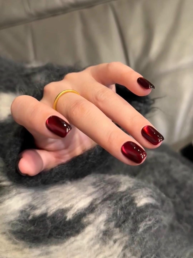 nail tay móng vuông nhẹ nhàng