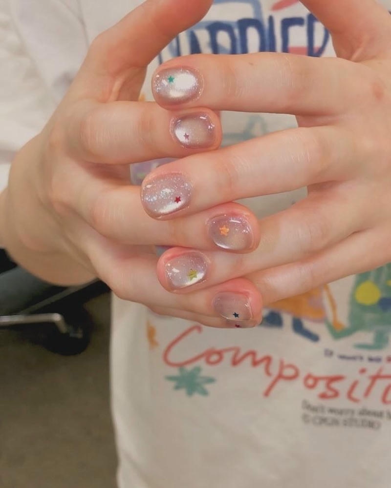 nail tay ngắn công sở