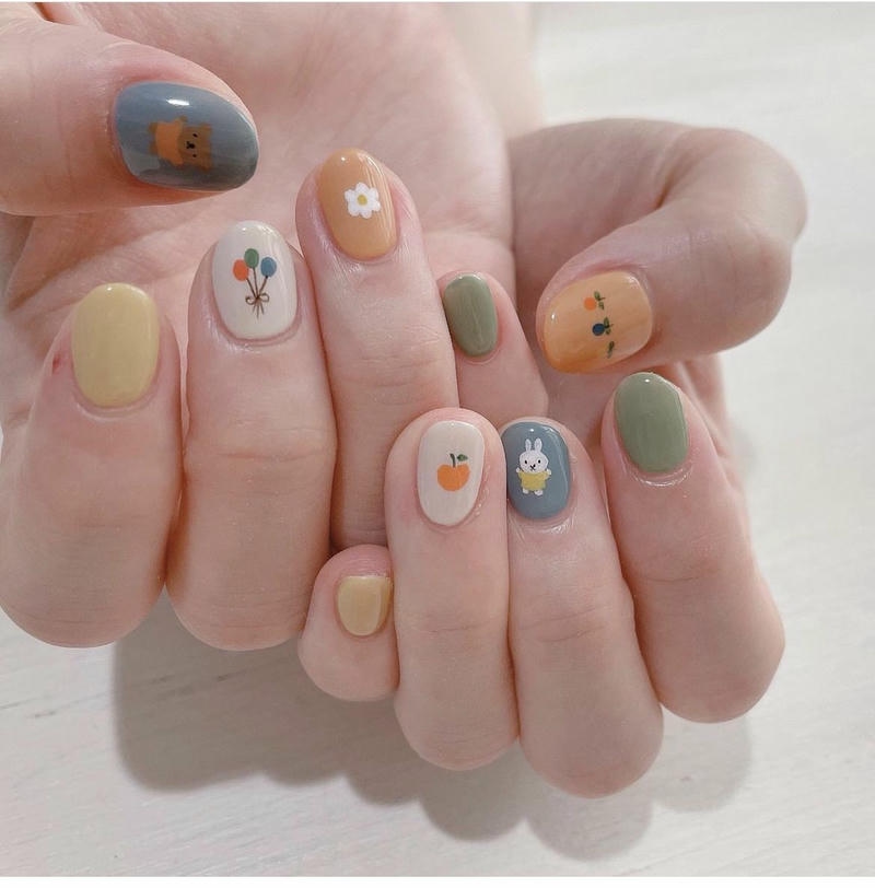 nail tay ngắn nổi bật