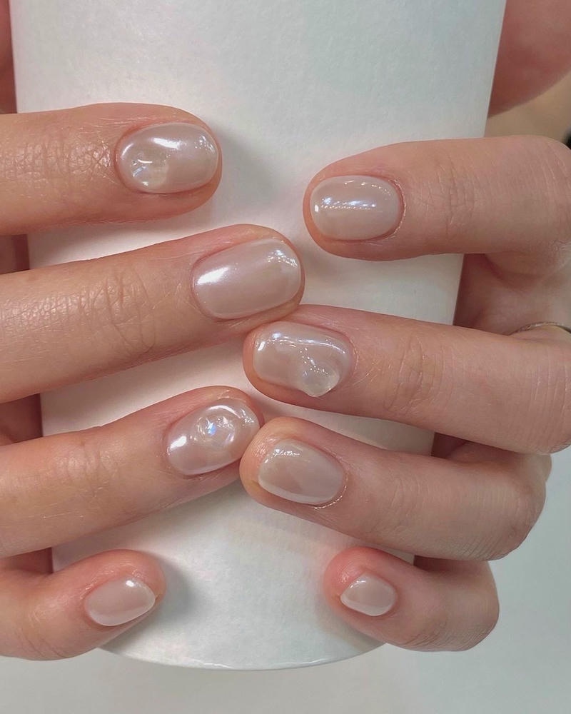 nail tay ngọc trai cực đẹp