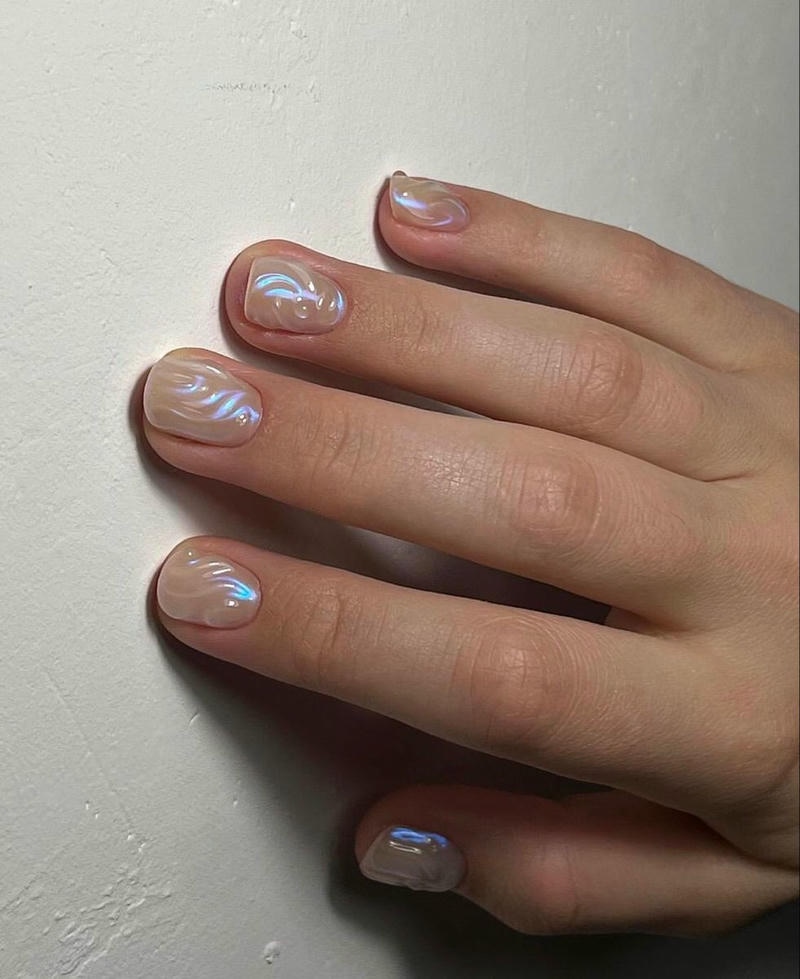 nail tay ngọc trai cực lung linh