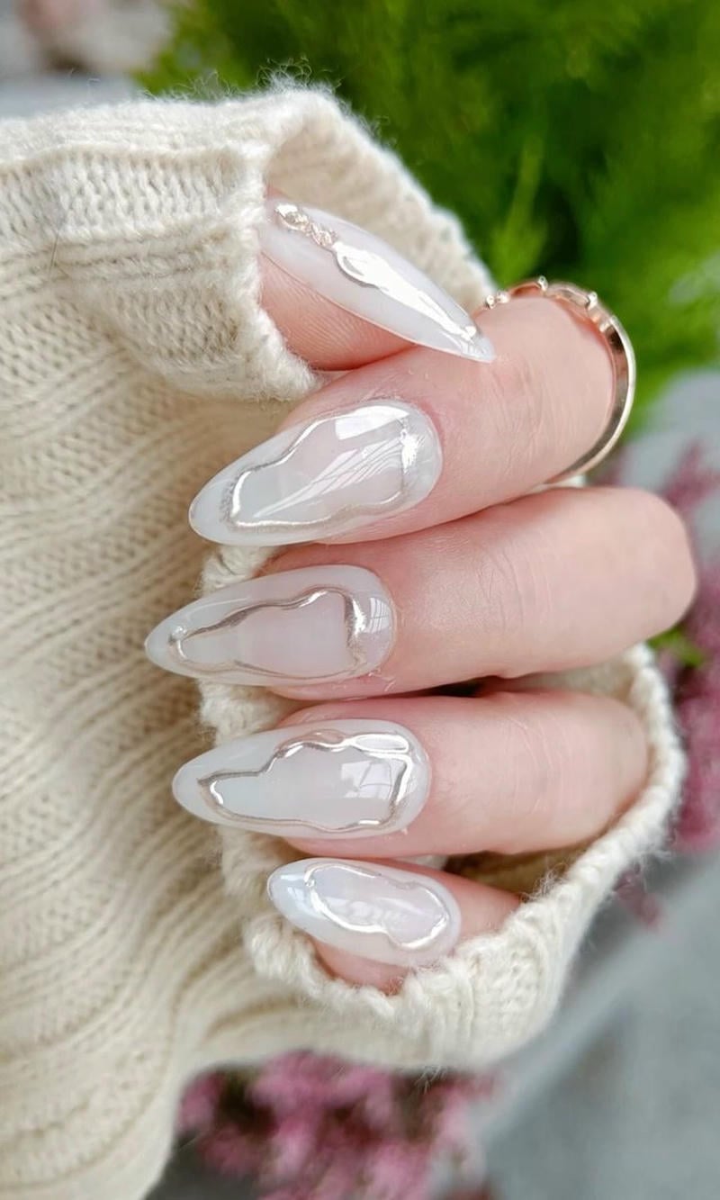 nail tay ngọc trai hàng ngày