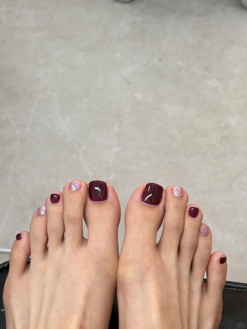 nail tím cho cô nàng dịu dàng