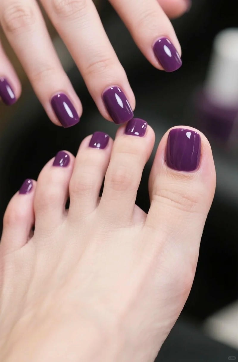 nail tím dịu dàng
