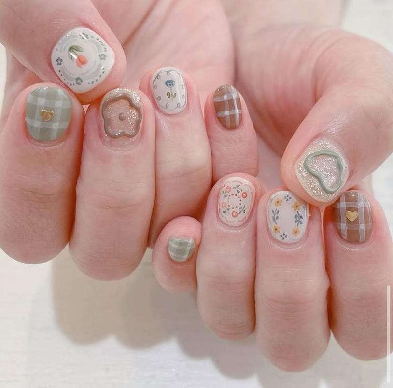 nail vẽ cute ombre