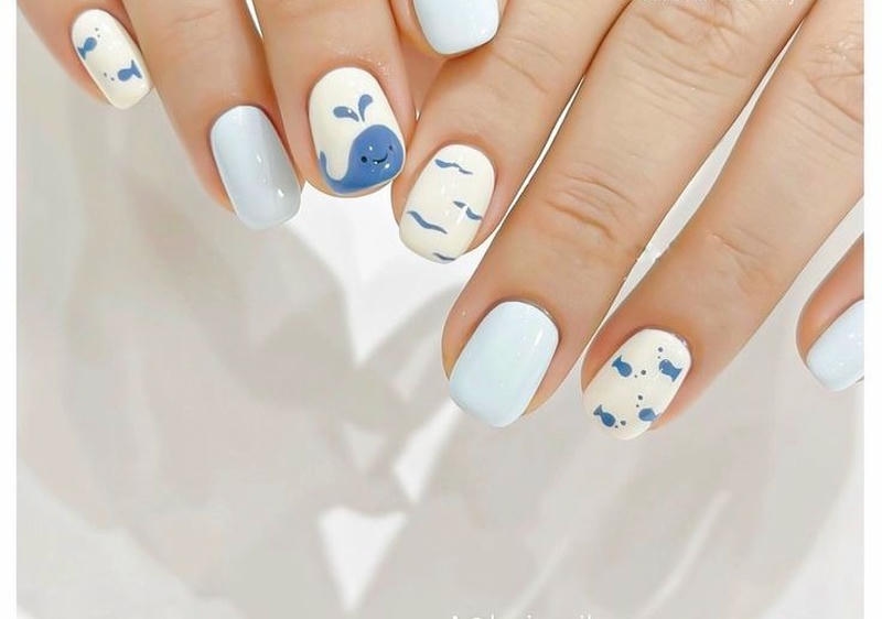 nail vẽ cute siêu hot