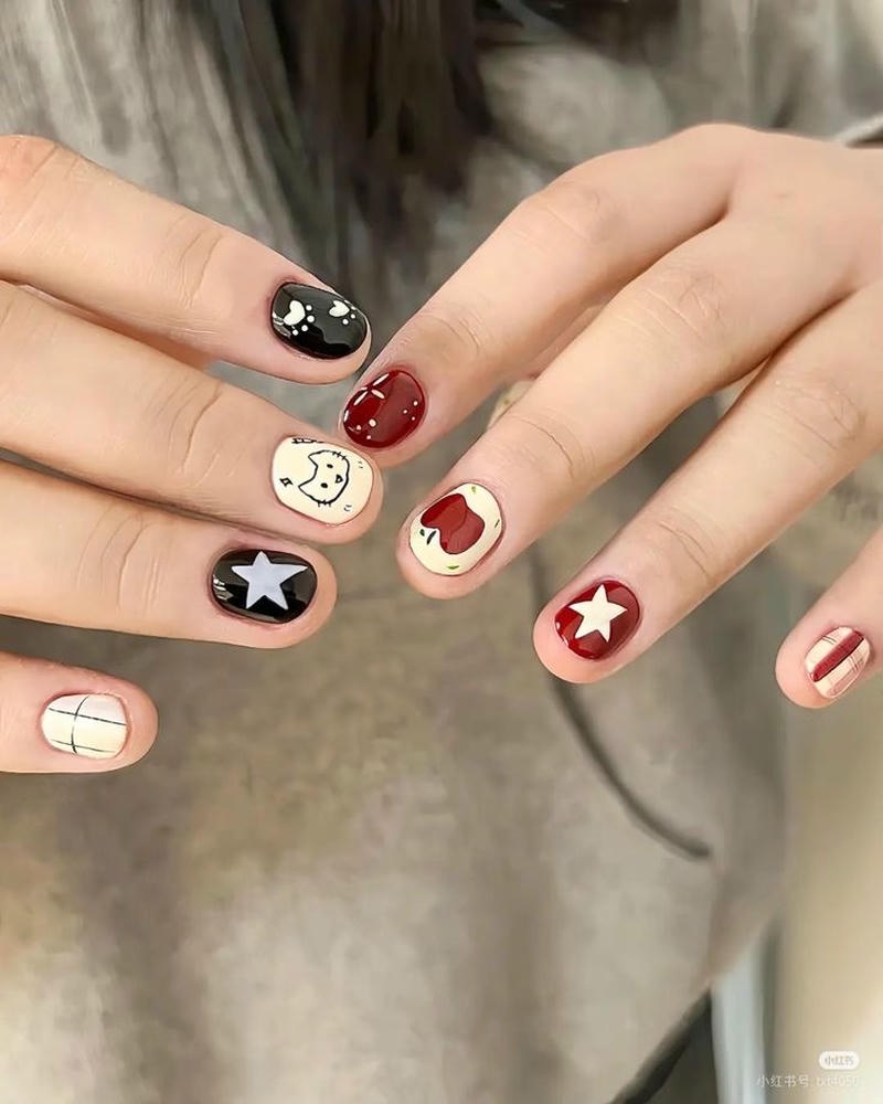 nail vẽ cute xinh xắn