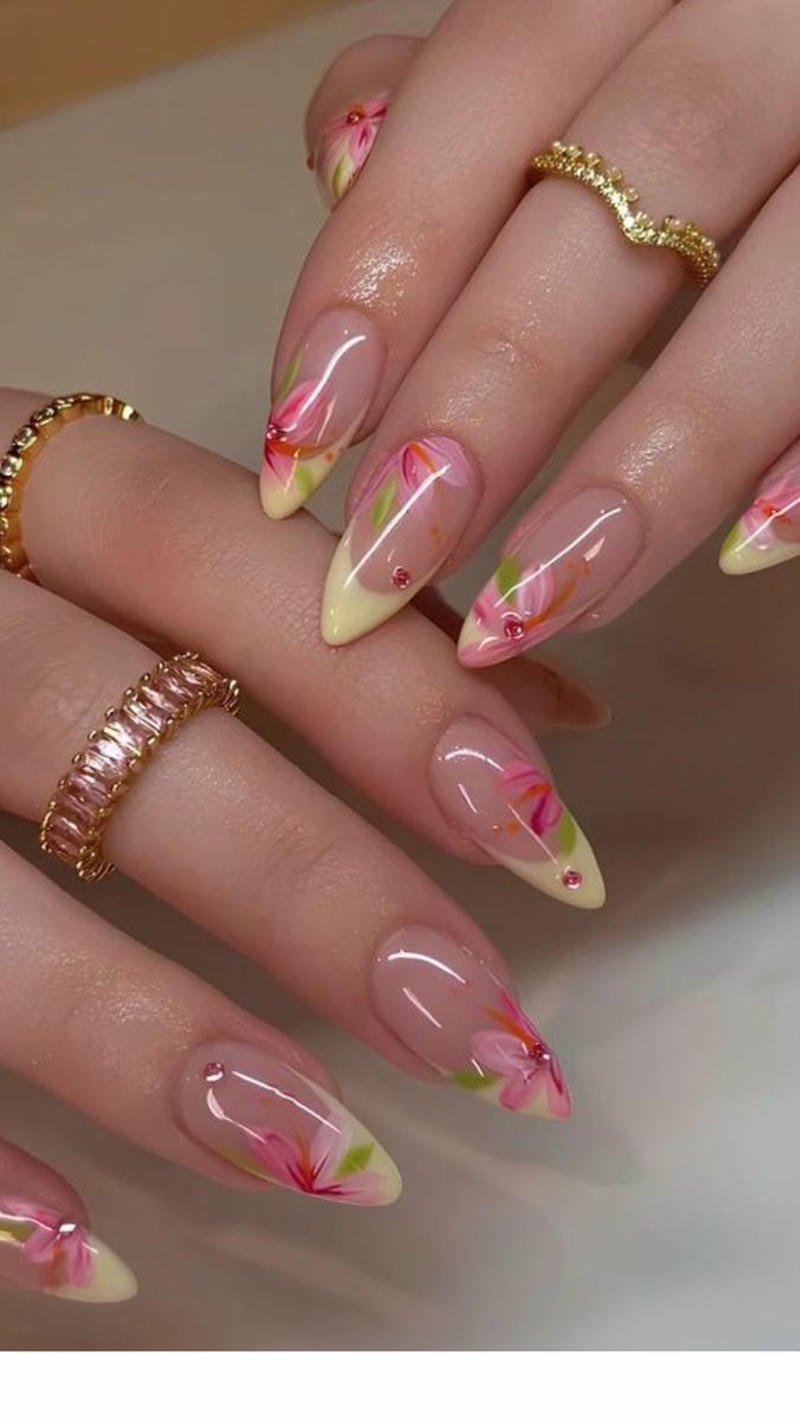 nail vẽ hoa mới nhất