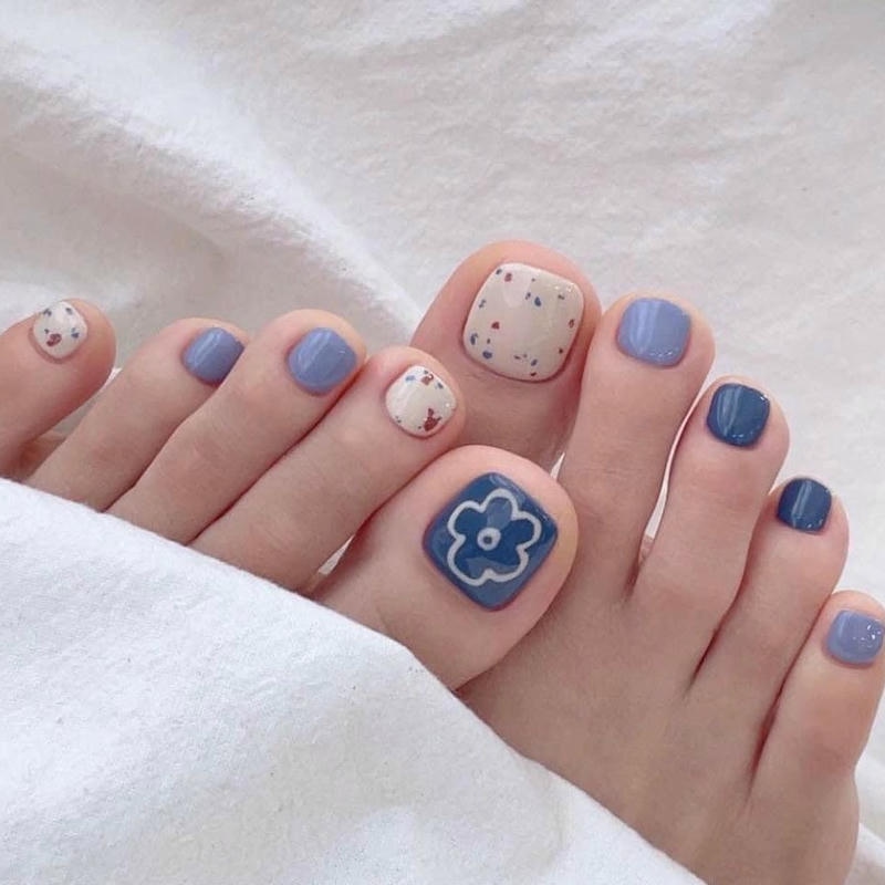 nail xanh cute