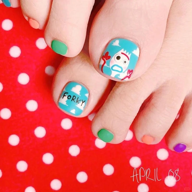 nail xanh dịu dàng