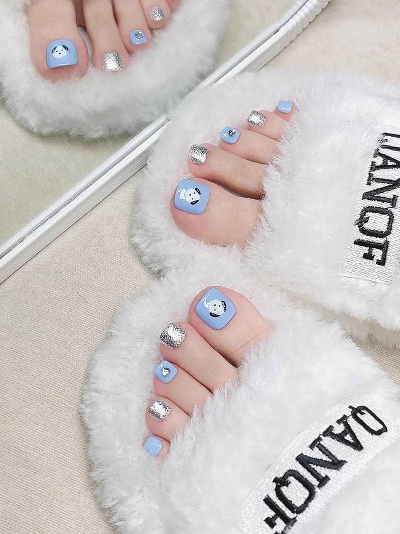 nail xanh gọn gàng