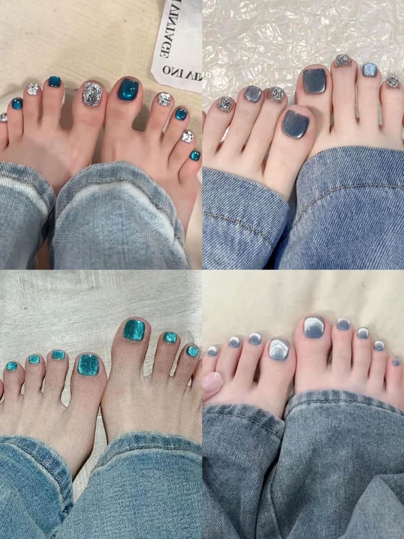 nail xanh trẻ trung