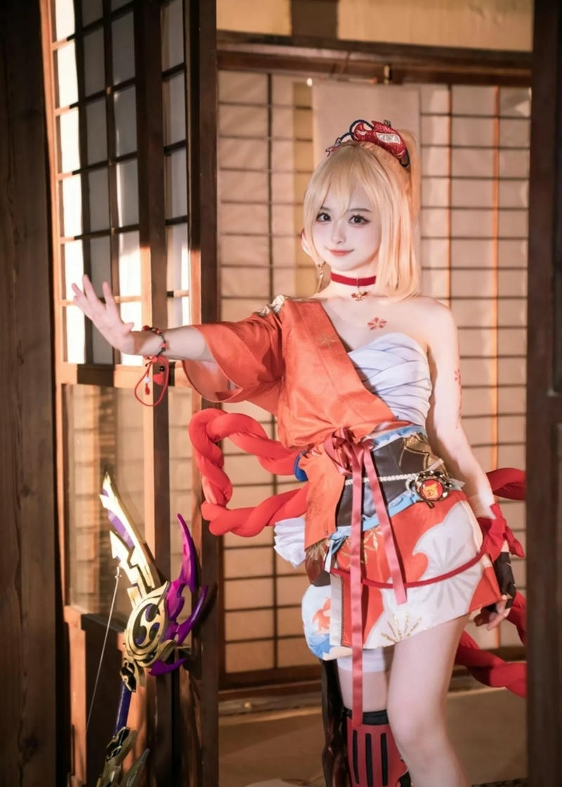 yoimiya cosplay xinh gái